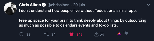 Tweet de Chris Albon